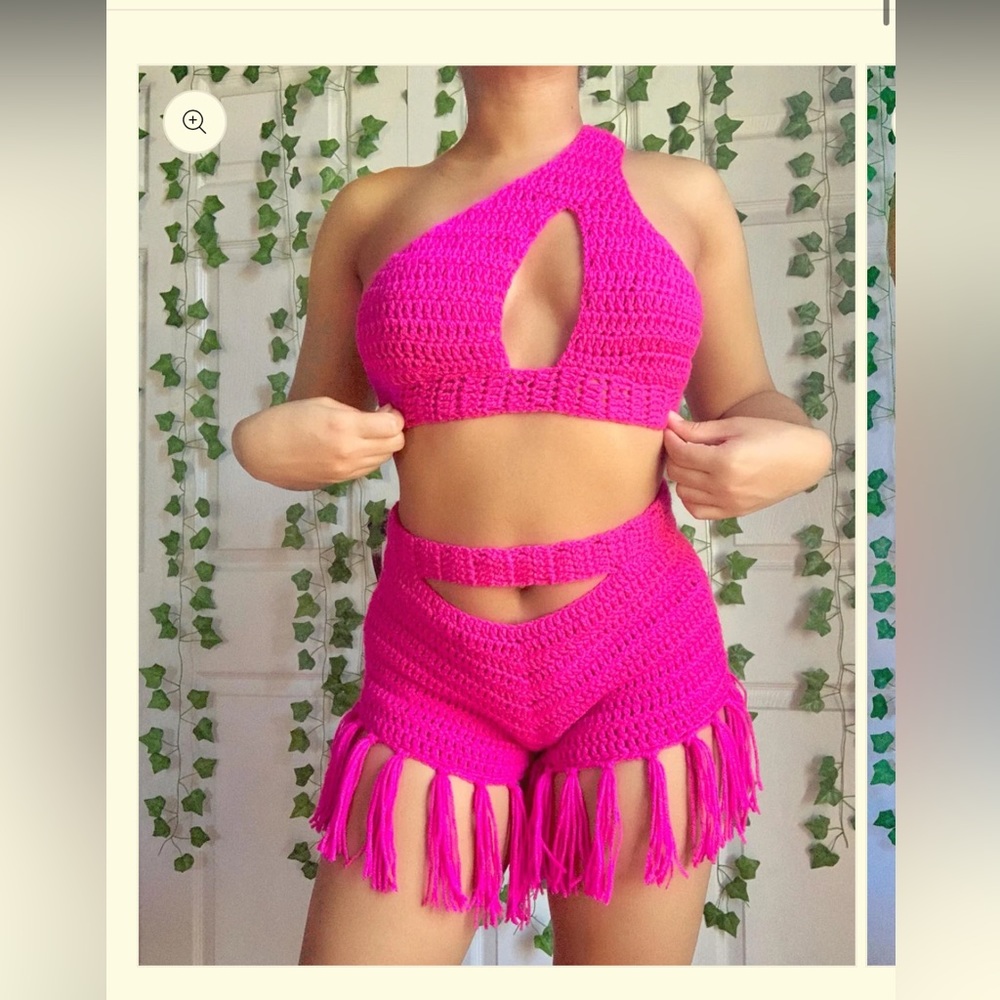 Crochet set shorts